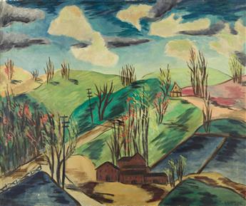 ADELAIDE LAWSON (GAYLOR) (1889-1986) Untitled (Rural Landscape).                                                                                 